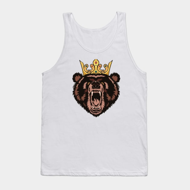 Angry Bear Tank Top by MaiKStore